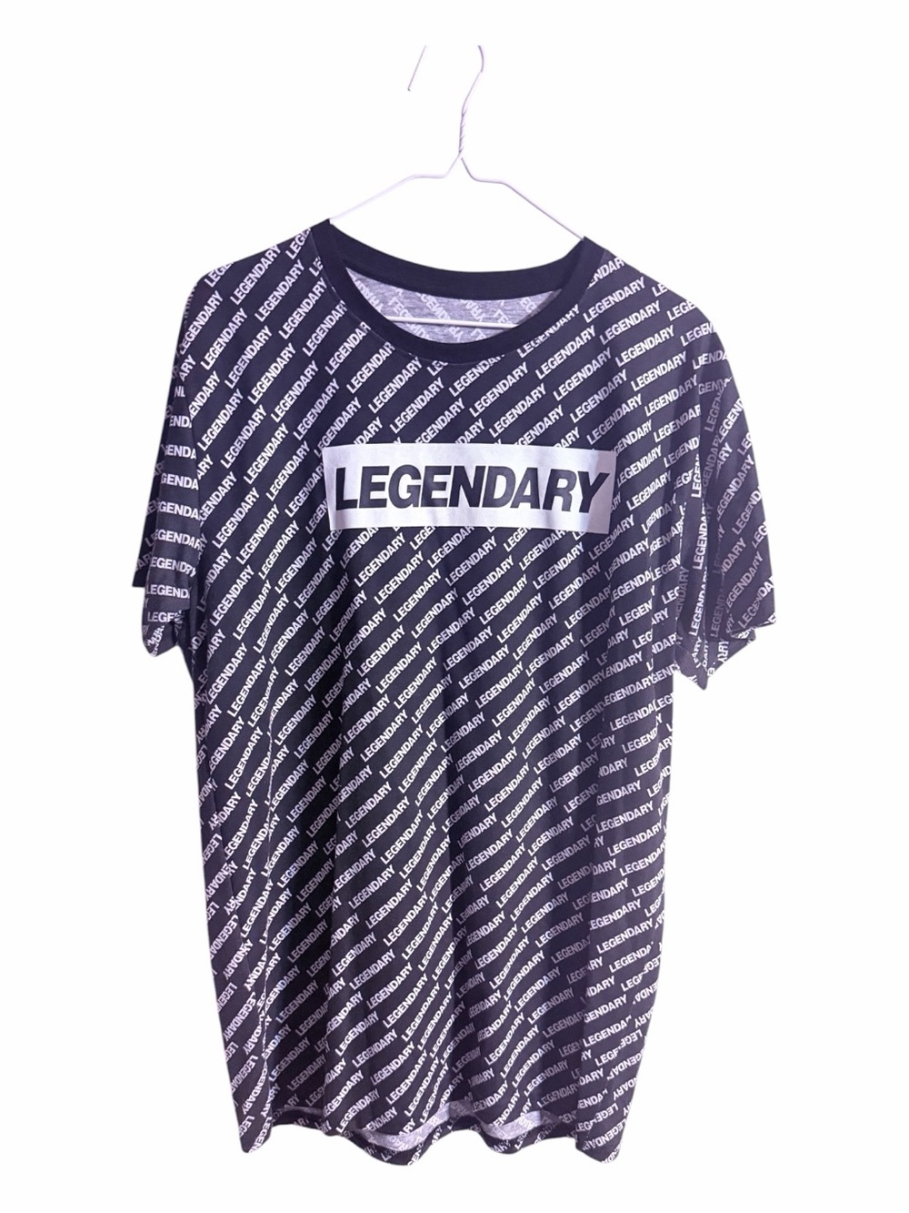 Legendary All-Over Print Short Sleeve Tee - Black